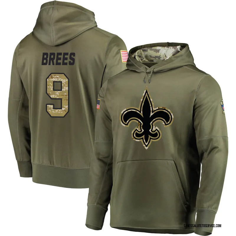 Men's Nike Drew Brees Black New Orleans Saints 2020 Salute To